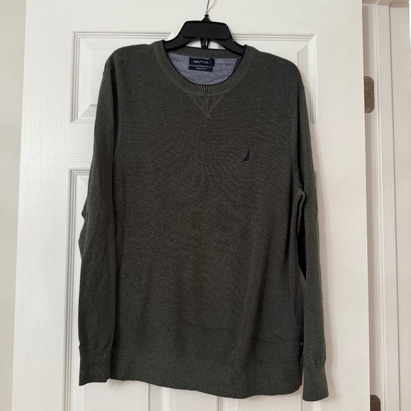 Nautica Men’s Green Crewneck Sweater - Picture 1 of 6